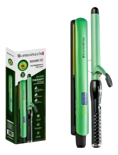 Plancha Cabello Profesional + Pinza Rizado